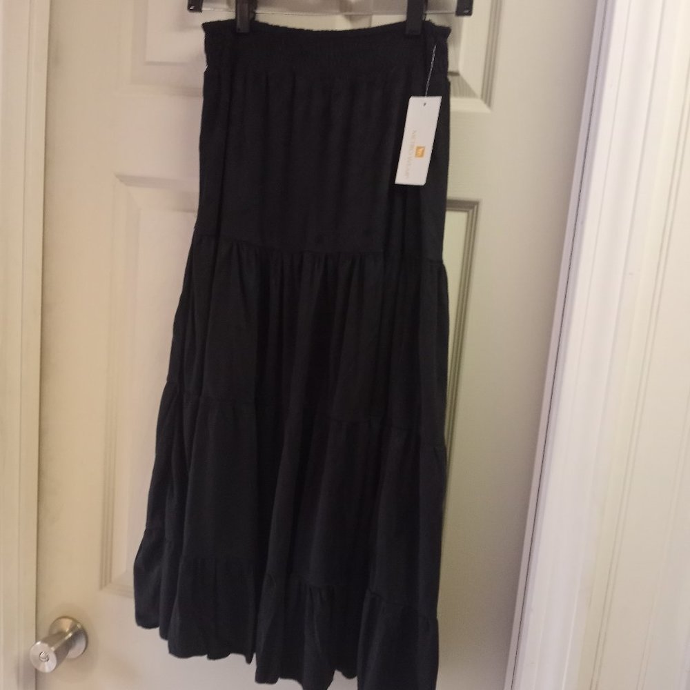 Metro Wear Black Faux Suede Skirt